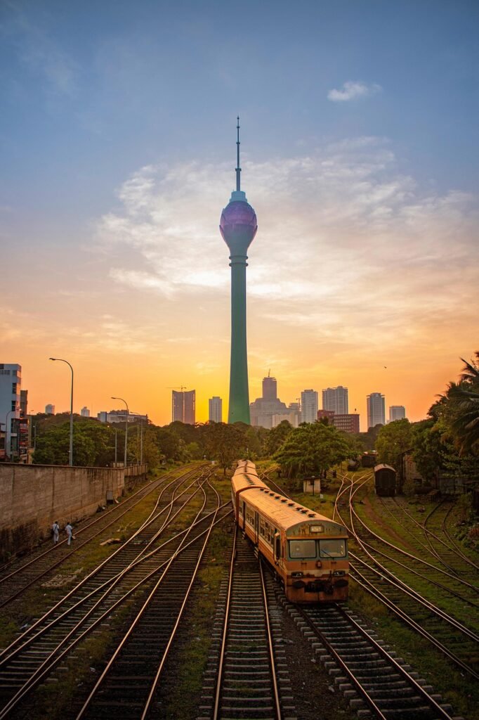 The Lotus Tower in Colombo, Sri Lanka, is a famous landmark and tourist attraction offering panoramic views of the city and the Indian Ocean